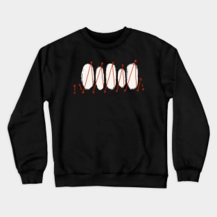 Stitches red and white t shirt Crewneck Sweatshirt